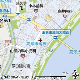熊本県玉名市高瀬518-1周辺の地図