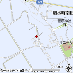 熊本県菊池市泗水町南田島1669-1周辺の地図