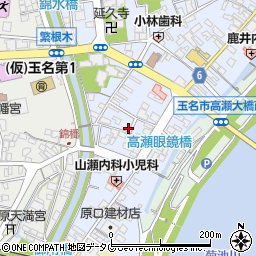 熊本県玉名市高瀬865周辺の地図