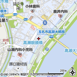 熊本県玉名市高瀬517周辺の地図