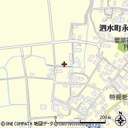 熊本県菊池市泗水町永周辺の地図