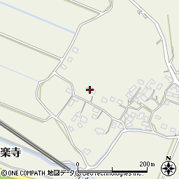 熊本県玉名市安楽寺周辺の地図