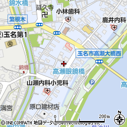 熊本県玉名市高瀬472周辺の地図