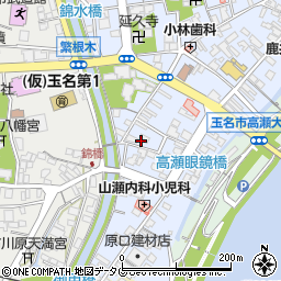 熊本県玉名市高瀬485周辺の地図