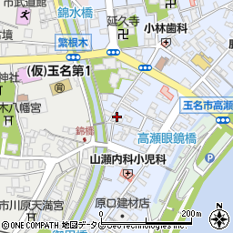 熊本県玉名市高瀬484周辺の地図