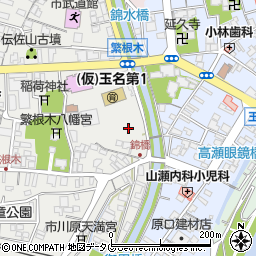 熊本県玉名市繁根木153-2周辺の地図
