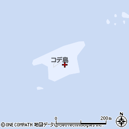 コデ島周辺の地図