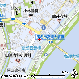 熊本県玉名市高瀬512周辺の地図