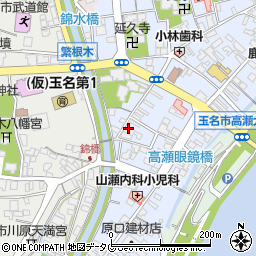 熊本県玉名市高瀬487周辺の地図