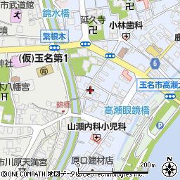 熊本県玉名市高瀬487周辺の地図