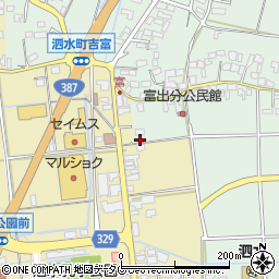 熊本県菊池市泗水町吉富1753周辺の地図