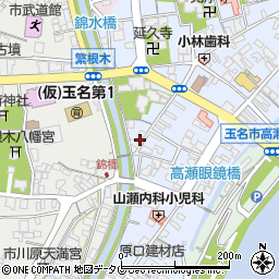 熊本県玉名市高瀬441周辺の地図