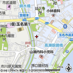 熊本県玉名市高瀬441周辺の地図