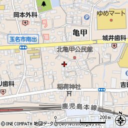熊本県玉名市亀甲62周辺の地図