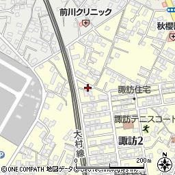 長崎県大村市諏訪2丁目504-18周辺の地図