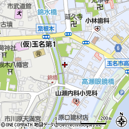 熊本県玉名市高瀬442周辺の地図