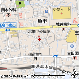 熊本県玉名市亀甲75周辺の地図
