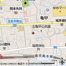 熊本県玉名市亀甲59周辺の地図