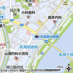 熊本県玉名市高瀬511周辺の地図