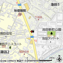 金子石油株式会社　大村インター給油所周辺の地図