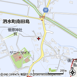 熊本県菊池市泗水町南田島321周辺の地図