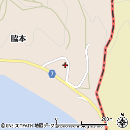 愛媛県南宇和郡愛南町脇本775周辺の地図