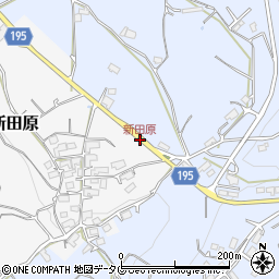 新田原周辺の地図