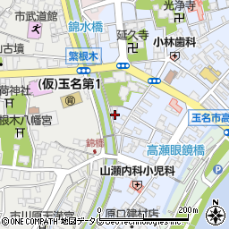 熊本県玉名市高瀬439周辺の地図