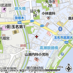 熊本県玉名市高瀬492周辺の地図