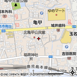 熊本県玉名市亀甲154-1周辺の地図