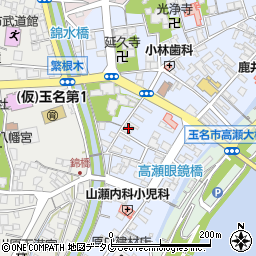 熊本県玉名市高瀬493周辺の地図