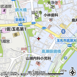 熊本県玉名市高瀬493周辺の地図