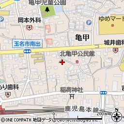 熊本県玉名市亀甲60周辺の地図