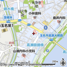 熊本県玉名市高瀬510周辺の地図