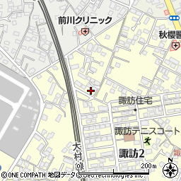 長崎県大村市諏訪2丁目504-20周辺の地図