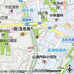 熊本県玉名市高瀬436周辺の地図