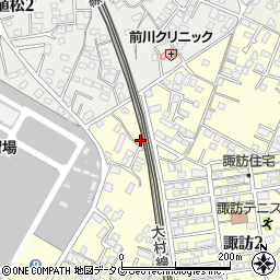 長崎県大村市諏訪3丁目484-10周辺の地図