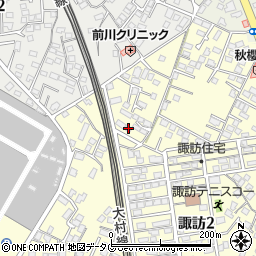 長崎県大村市諏訪2丁目504-7周辺の地図
