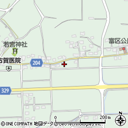 熊本県菊池市泗水町吉富1478周辺の地図