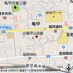 熊本県玉名市亀甲158周辺の地図