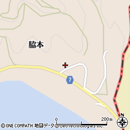 愛媛県南宇和郡愛南町脇本686周辺の地図