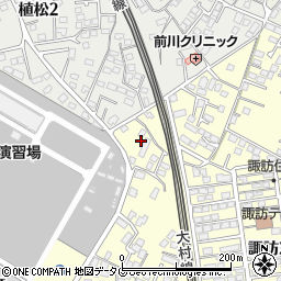 長崎県大村市諏訪3丁目472-3周辺の地図