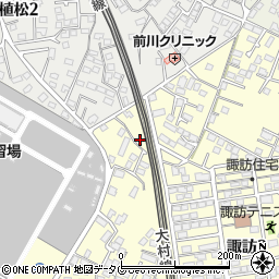 長崎県大村市諏訪3丁目484-9周辺の地図