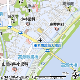 熊本県玉名市高瀬259周辺の地図