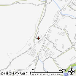 熊本県阿蘇市的石258-1周辺の地図