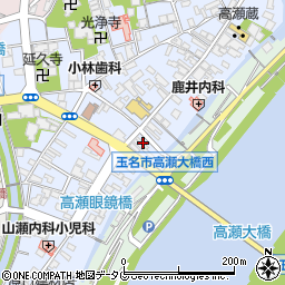 熊本県玉名市高瀬258周辺の地図