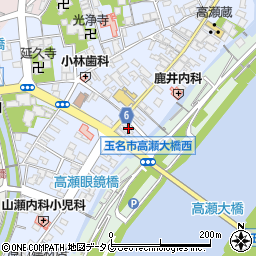 熊本県玉名市高瀬258周辺の地図