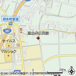 熊本県菊池市泗水町吉富1835周辺の地図