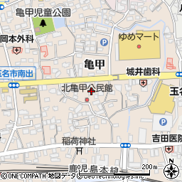 熊本県玉名市亀甲160周辺の地図