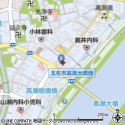 熊本県玉名市高瀬257周辺の地図